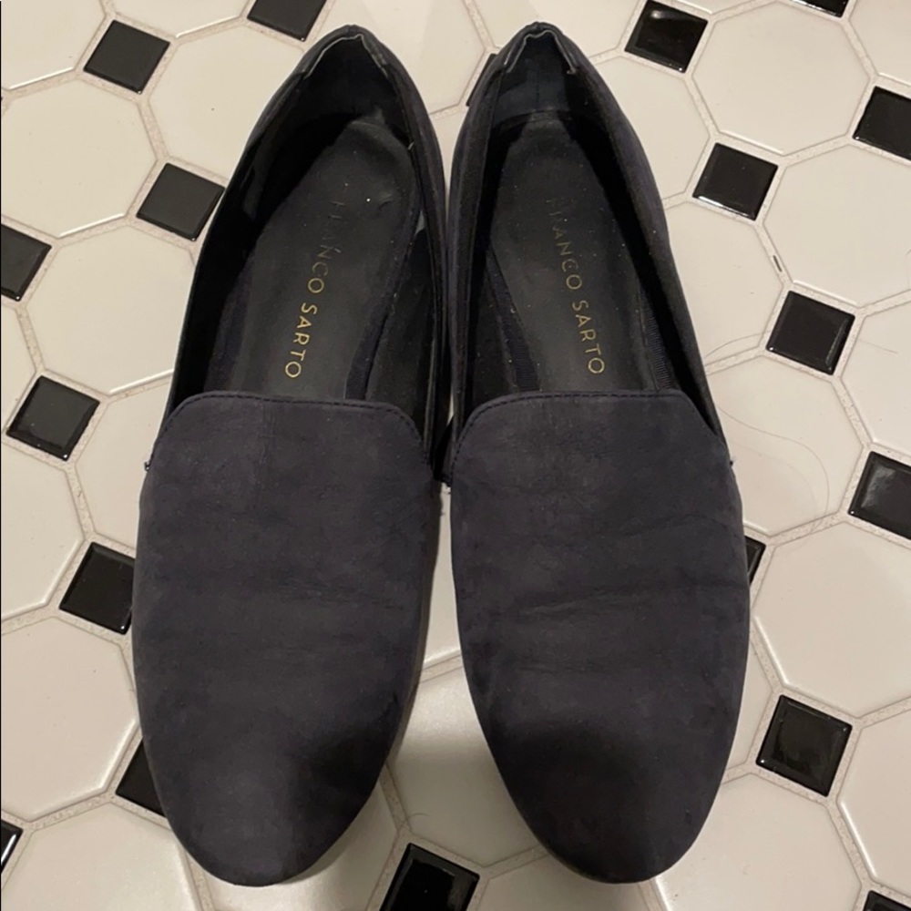 Franco Sarto blue suede flats - size 6.5